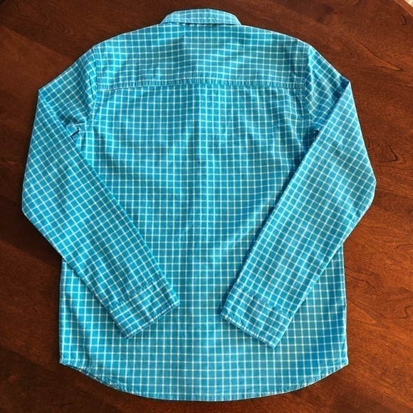 Abercrombie, Blue, Plaid, Button Up Shirt, Boys,Size 13/14, Excellent Condition. - Picture 4 of 8